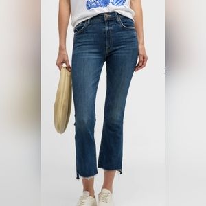 NWT- $228 MOTHER Insider Crop Step Frayed Jeans- 34